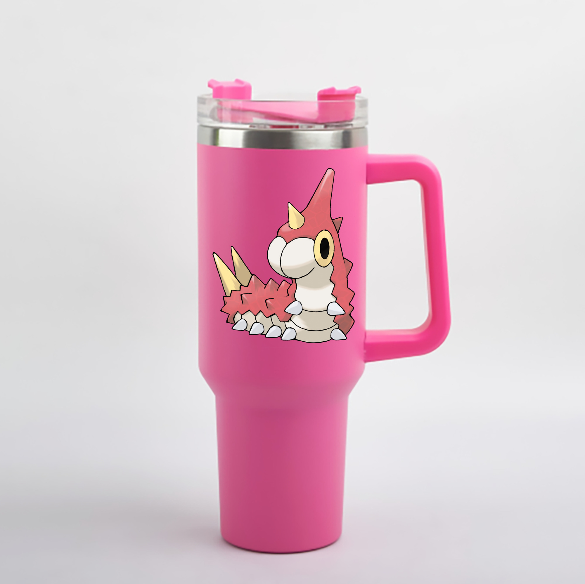 （画像用） ポケットモンスター Pokémon 1200mL車用タンブラー - クリスタルステッカー（プラスチックストロー付き）
